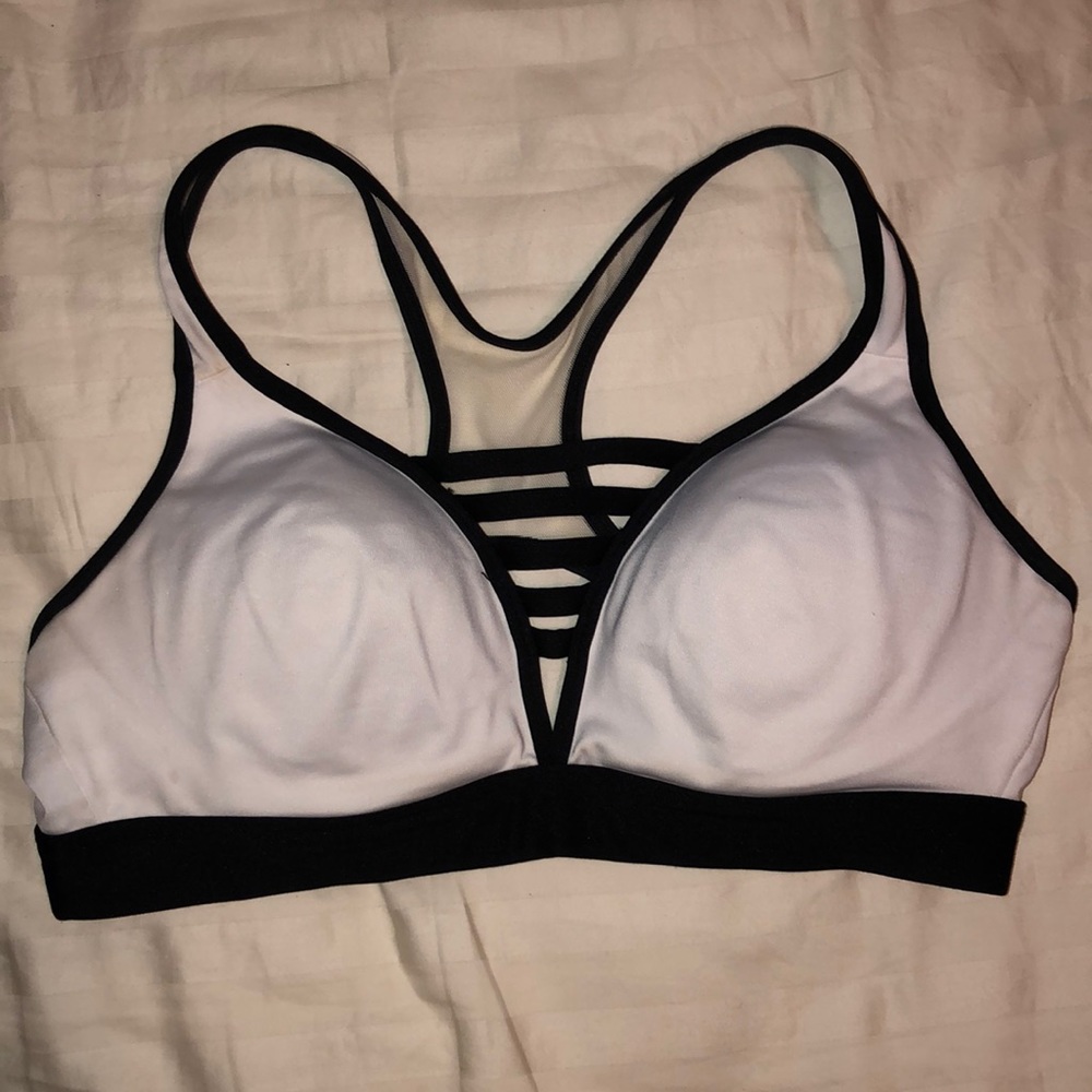 White Sports Bra